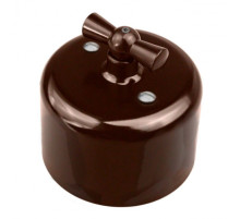 BIRONI Ришелье Керамика Коричневый Выключатель 2-кл