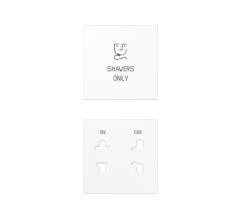 JUNG Накладка бритвенной розетки белая