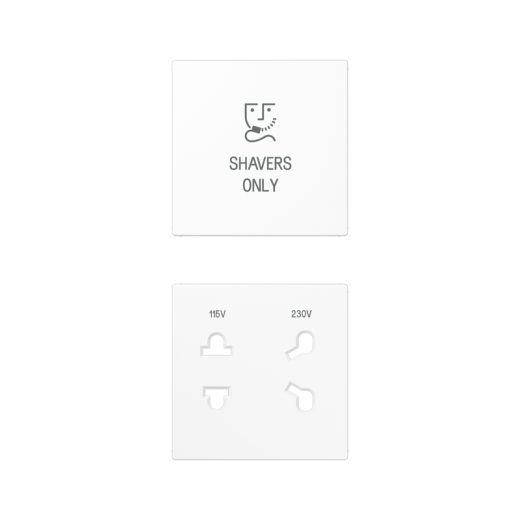 накладка бритвенной розетки белая