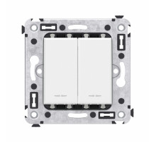 DKC Avanti Переключатель двухклавишный в стену, 