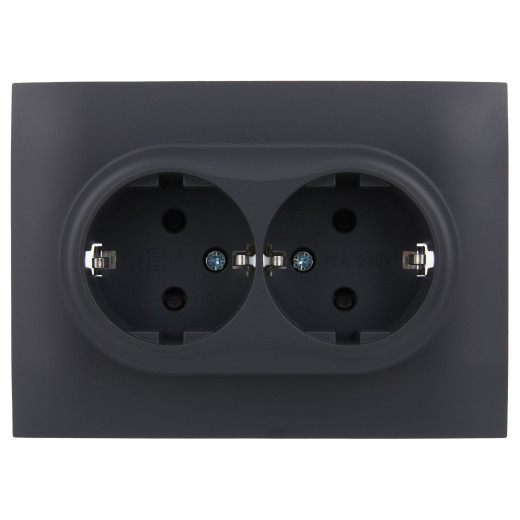 SKANDY Роз. 2-я с з/к/ш 16А в сб. SK-R07T титан IEK