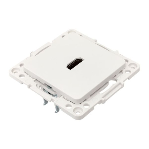 Стокгольм Механизм розетки HDMI белый EKF