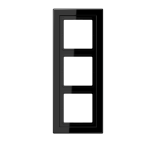 JUNG LSD Черная (дуропласт) Рамка 3-ая