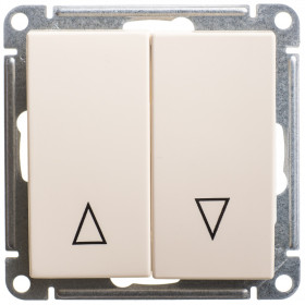 Systeme Electric Wessen 59 Беж Выключатель 2-клавишный, с мех. блокировкой для жалюзи