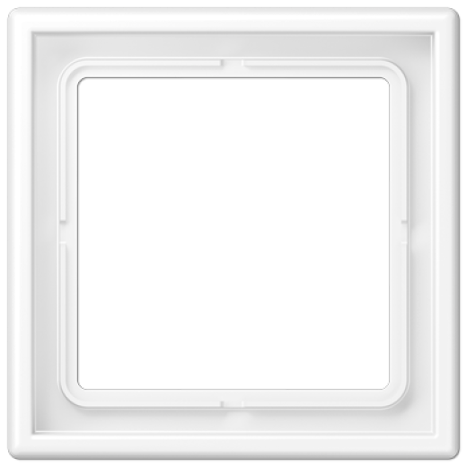 Рамка 1 пост, дюропласт, белый матовый