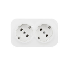 Legrand Quteo IP 20 Белый Розеточный блок с предварительным подключением 2 x 2К+З с защитными шторками - 16 A - 250 В~.