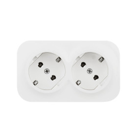 Legrand Quteo IP 20 Белый Розеточный блок с предварительным подключением 2 x 2К+З с защитными шторками - 16 A - 250 В~.