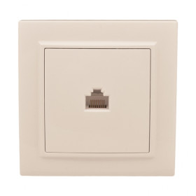 EKF Basic Минск Бежевый Розетка RJ-45, СП.