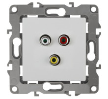 ЭРА Розетка Серия 12 12-3113-01 RCA IP20 белый
