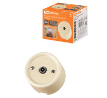 TDM Розетка TV проходная сл. кость «Болонь»