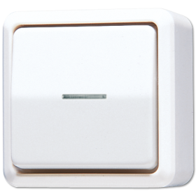 JUNG Выключатель контрольный для накладного монтажа, белый