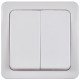 ВС20-2-0-ГПБ выкл 2кл о/у IP54 (цвет клавиши:белый) ГЕРМЕС PLUS