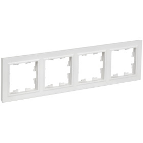 IEK BRITE Рамка 4-мест. РУ-4-БрАБ а/б