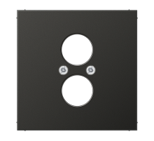 JUNG Крышка для 2-х гнезд подключения громкоговорителя антрацит
