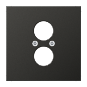 JUNG Крышка для 2-х гнезд подключения громкоговорителя антрацит