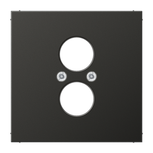 Крышка для 2-х гнезд подключения громкоговорителя, антрацит