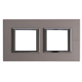 BT Axolute Титан Рамка 2+2 мод прямоугольная (надпись горизонтально).