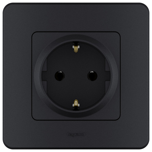 Рамка 1 пост - Legrand/Daccord Inspiria - антрацит