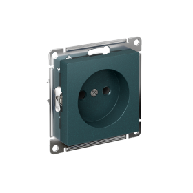 Systeme Electric AtlasDesign Изумруд Розетка без заземления без шторок, 16А, мех., быстрозажим. клем.