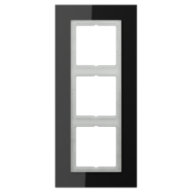 JUNG LS Plus Стекло Черное Рамка 3-ая