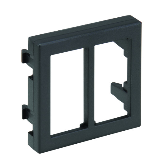 Адаптер для 2 разъёмов CR0001-.., CR0002-.., 45х45мм, белый