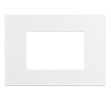 BT Axolute Air Матовая белая Рамка, итальянская модульность, 3 модуля.