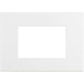 BT Axolute Air Матовая белая Рамка, итальянская модульность, 3 модуля.