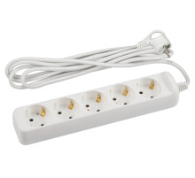 ЭРА Удлинитель электрический U-5e-3m-3x1,5 с заземлением 5 розеток 3м ПВС 3x1,5мм2 16А