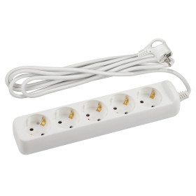 ЭРА Удлинитель электрический U-5e-3m-3x1,5 с заземлением 5 розеток 3м ПВС 3x1,5мм2 16А