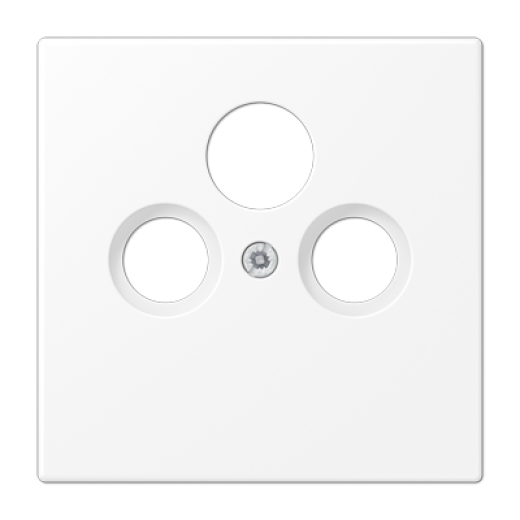 Kрышка для SAT-TV-FM розеток, термопласт, белый матовый