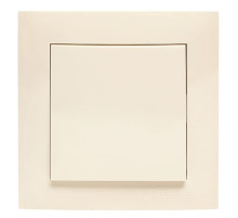 EKF Валенсия выключатель 1-кл. 10А кремовый перекрестный.