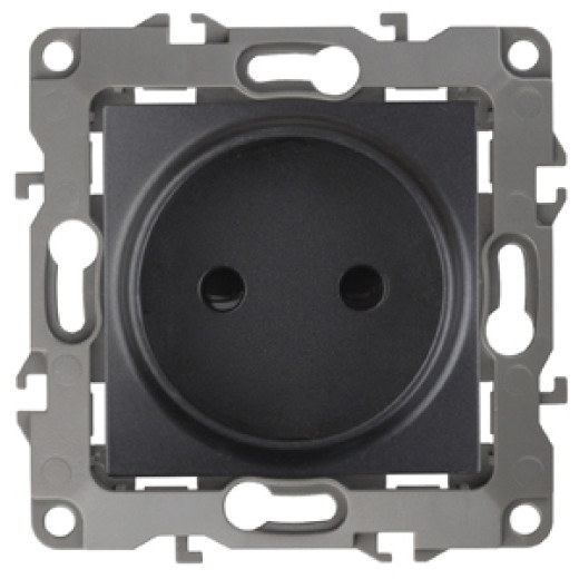Розетка ЭРА Серия 12 12-2105-05 2P 16A-250В IP20 антрацит