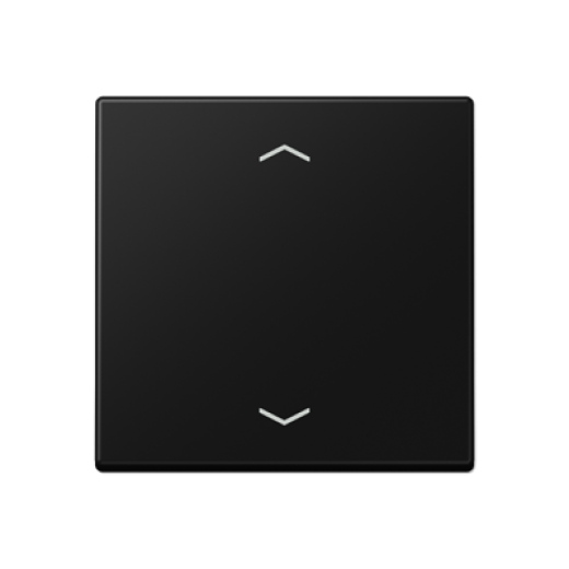 Центральная плата стандарт с символами «стрелки», термопласт, черный матовый