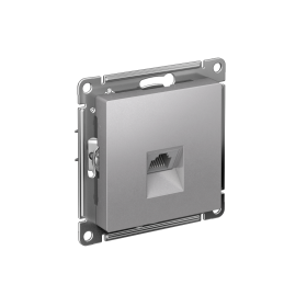 Systeme Electric AtlasDesign Алюминий Розетка компьютерная RJ45, кат. 6A, механизм