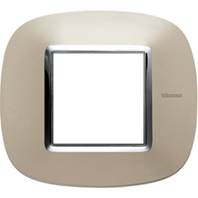 BT Axolute Светлый титан Рамка 2 мод эллипс.