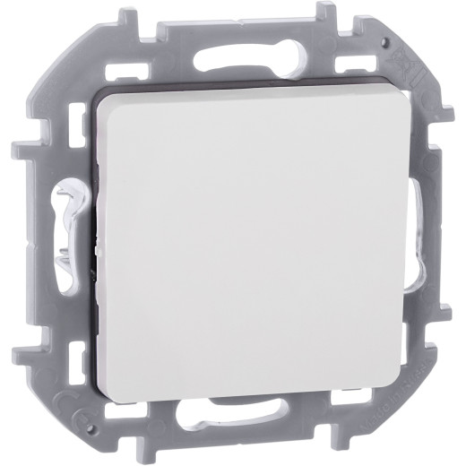 Переключатель одноклавишный - Legrand/Daccord Inspiria - 10АХ 250В безвинтовые зажимы - белый