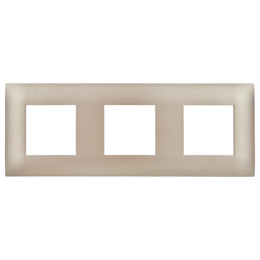 SKANDY Рамка 3-мест. SK-F03Sa песоч. IEK