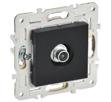 IEK SKANDY Черный Розетка TV оконечная SK-A12Bl