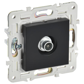 IEK SKANDY Черный Розетка TV оконечная SK-A12Bl