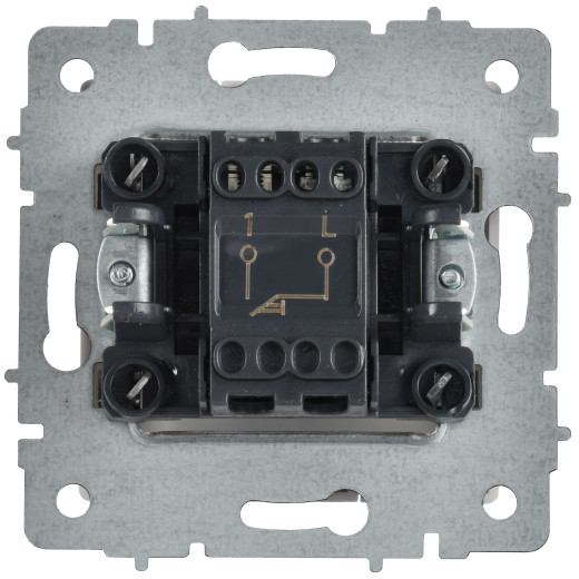 BRITE Выключ. 1-кл. самовозвр. 10А ВС10-1-4-БрАБ а/б IEK