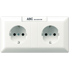 JUNG SCHUKO®-розетка для кабельных каналов 16 A / 250 B ~, белая