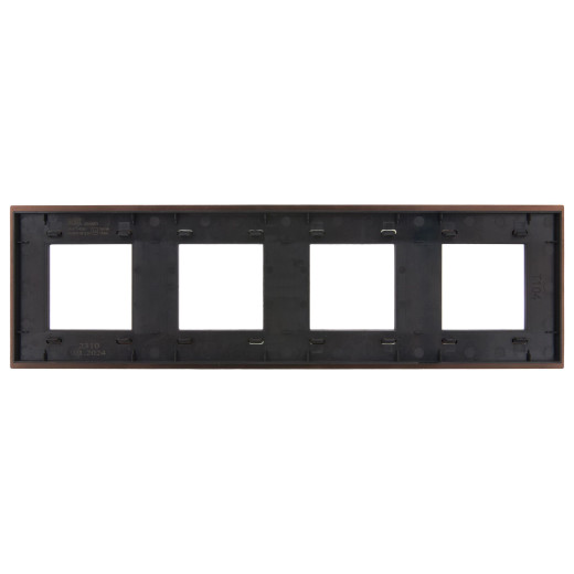 SKANDY Рамка 4-мест. SK-F34Br металл шоколад IEK