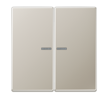 JUNG LS 990 Edelstahl Клавиша 2-ая с подсветкой