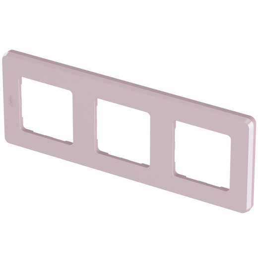 Рамка 3 поста - Legrand/Daccord Inspiria - розовый