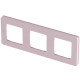 Рамка 3 поста - Legrand/Daccord Inspiria - розовый