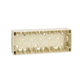Simon 82 Слоновая кость Коробка наружной установки 3-ая, 89х229х37 mm