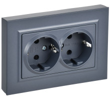 IEK BRITE Роз. 2-я с з/к/ш пл 16А в сб. РСшПл12-3-БрМ мар.