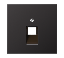 JUNG LS 990 Dark Накладка 1-ой наклонной ТЛФ/комп розетки