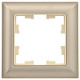 BRITE Рамка 1-мест. РУ-1-Бр беж./шамп. IEK