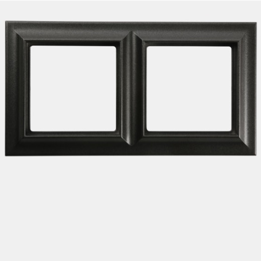Рамка 2-поста, Eco Profi  Standart, термопласт, антрацит